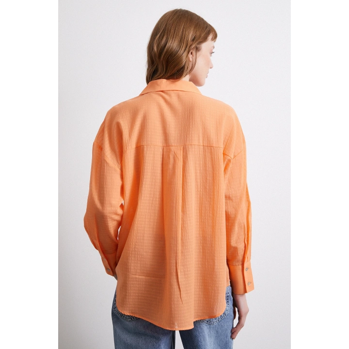 Basic Gömlek Turuncu
