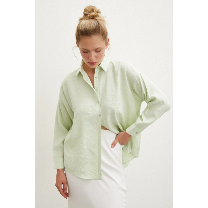 Basic Modal Gömlek Mint