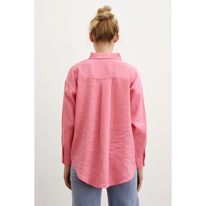 Basic Modal Gömlek Pembe