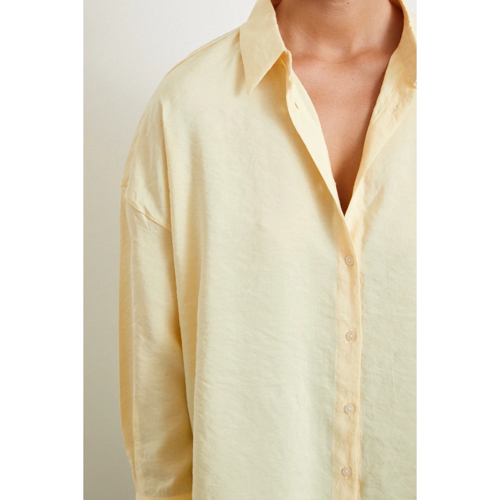 Basic Modal Gömlek Sarı