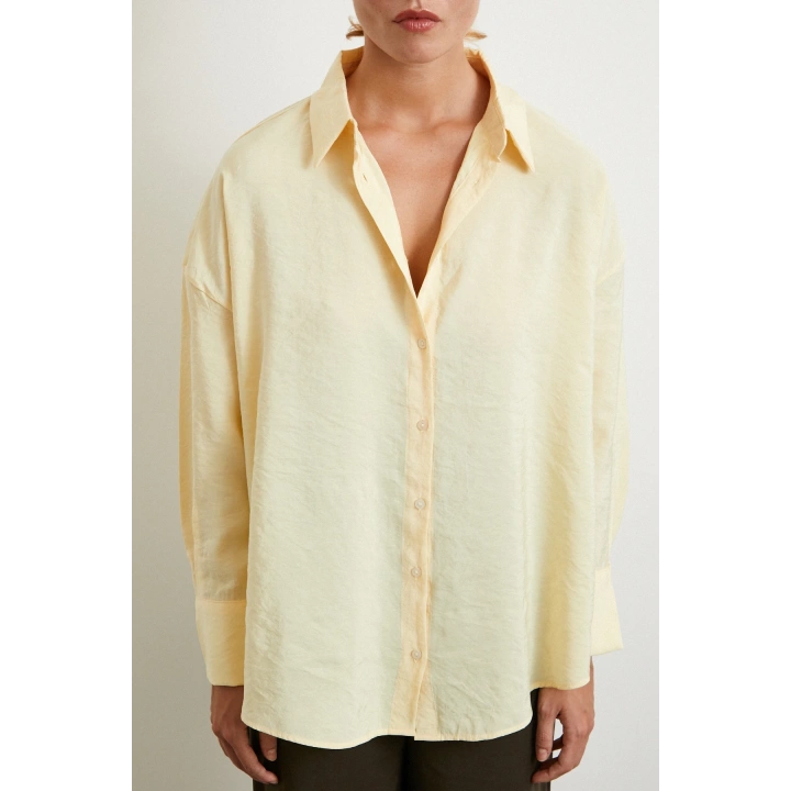 Basic Modal Gömlek Sarı