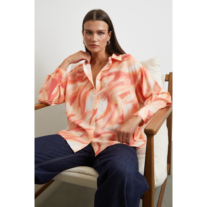 Deniz Esintisi Gömlek Oranj