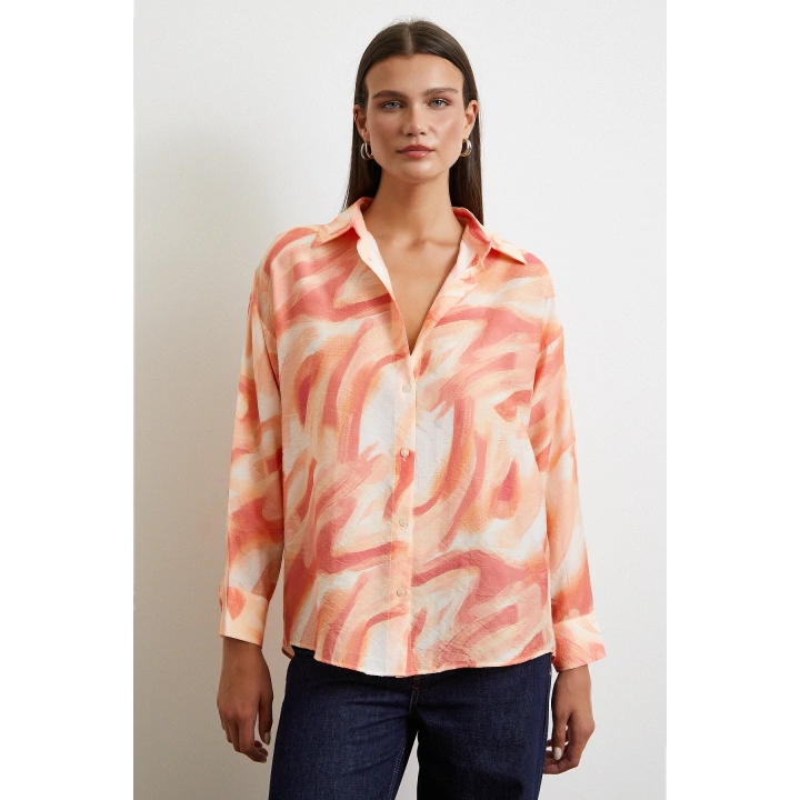 Deniz Esintisi Gömlek Oranj