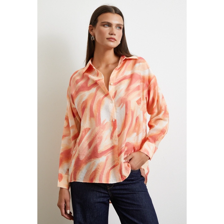 Deniz Esintisi Gömlek Oranj