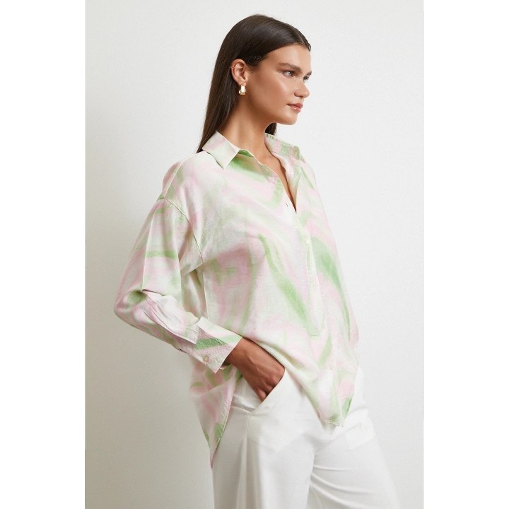 Deniz Esintisi Gömlek Pembe