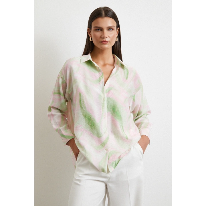 Deniz Esintisi Gömlek Pembe