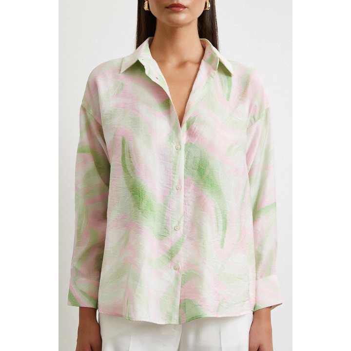 Deniz Esintisi Gömlek Pembe