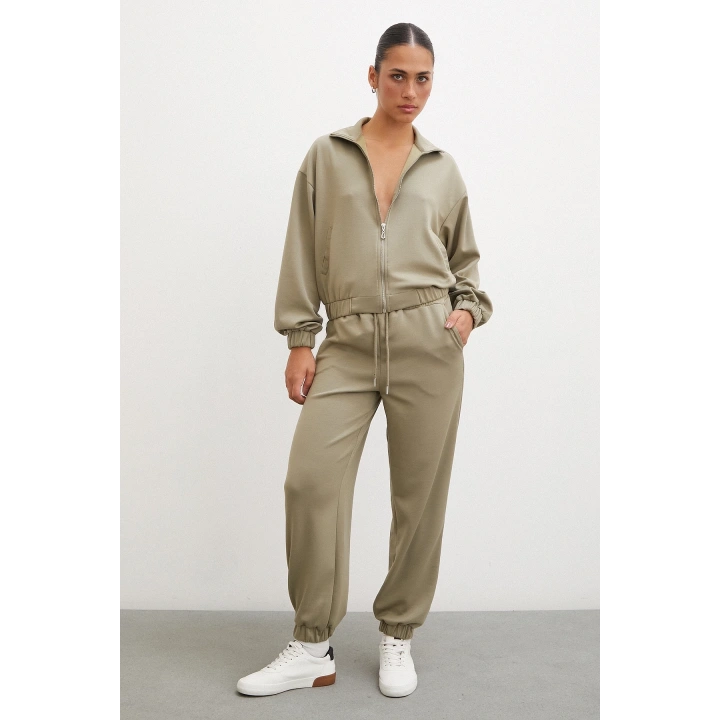 Fermuarlı Sweatshirt Çağla