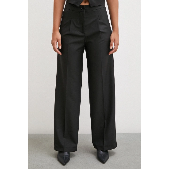 Geniş Paça Pantolon Siyah