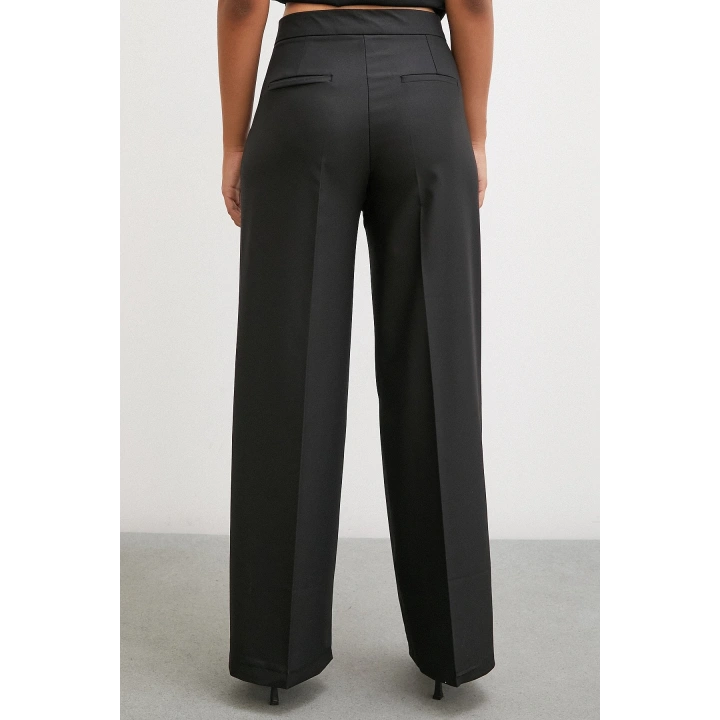 Geniş Paça Pantolon Siyah