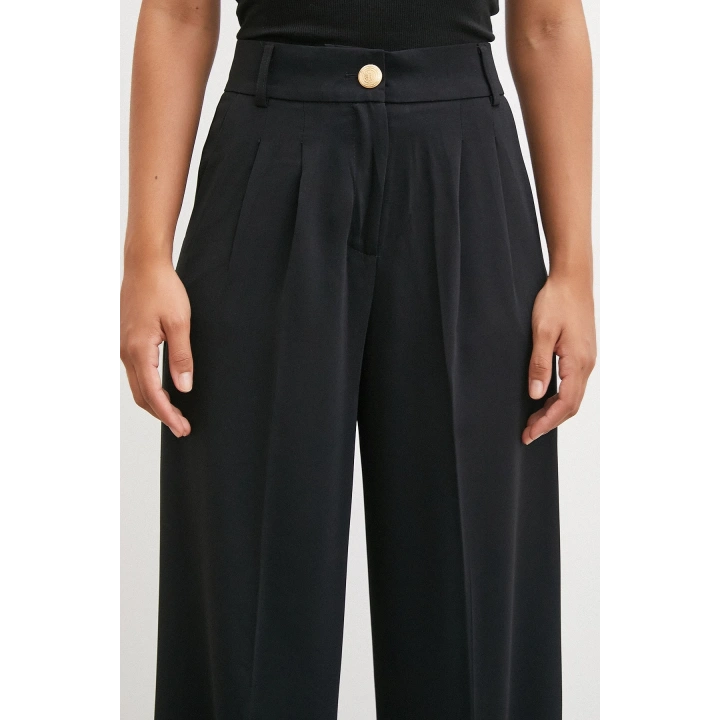 Geniş Paça Pantolon Siyah