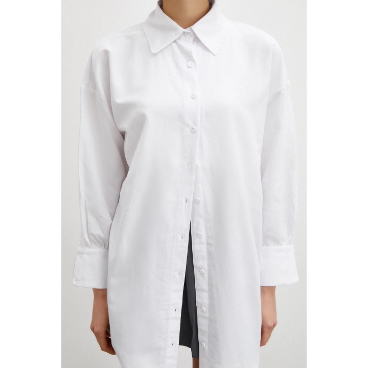 Gömlek Etek Elbise Takım Gri