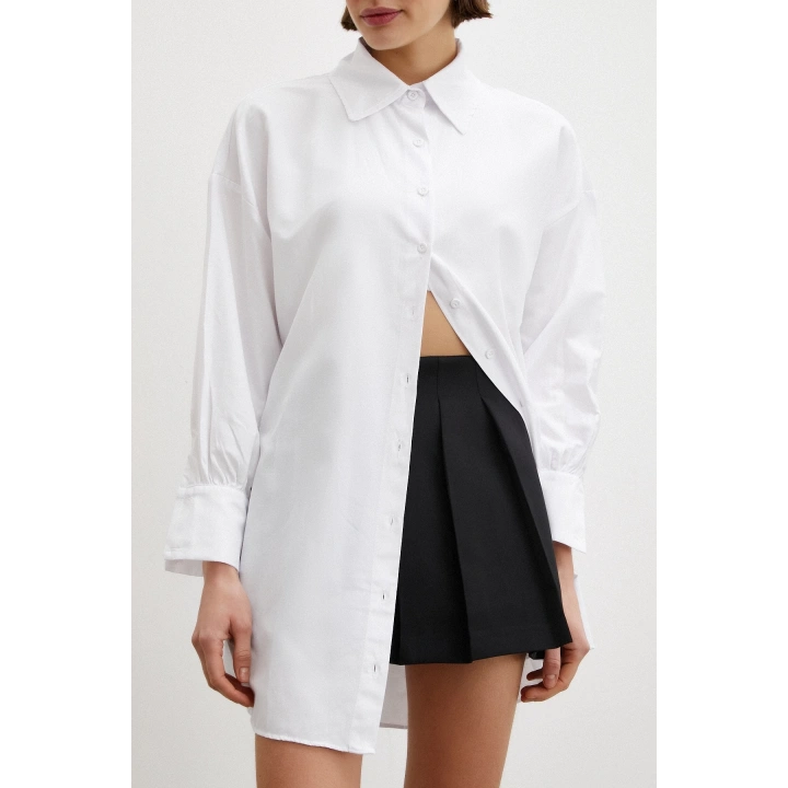 Gömlek Etek Elbise Takım Siyah