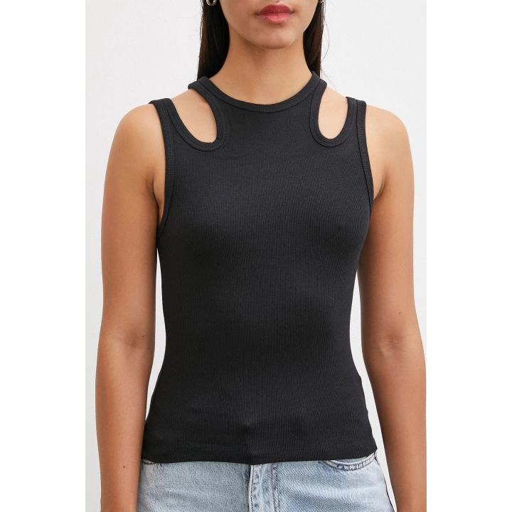 İki Omuzlu Top Siyah