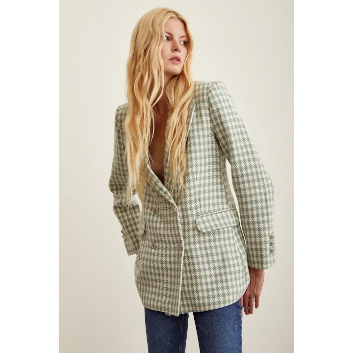 Kazayağa Blazer Ceket Mint