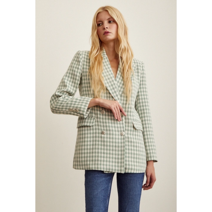 Kazayağa Blazer Ceket Mint