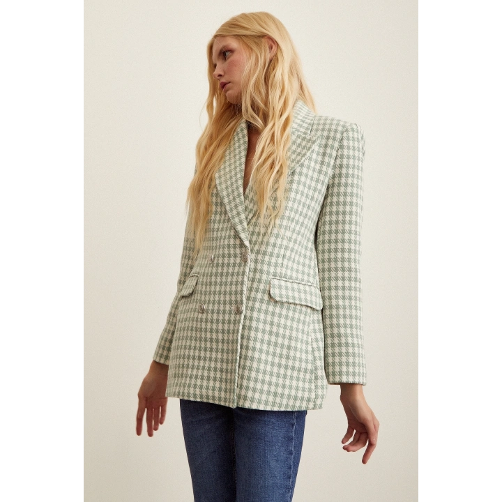 Kazayağa Blazer Ceket Mint