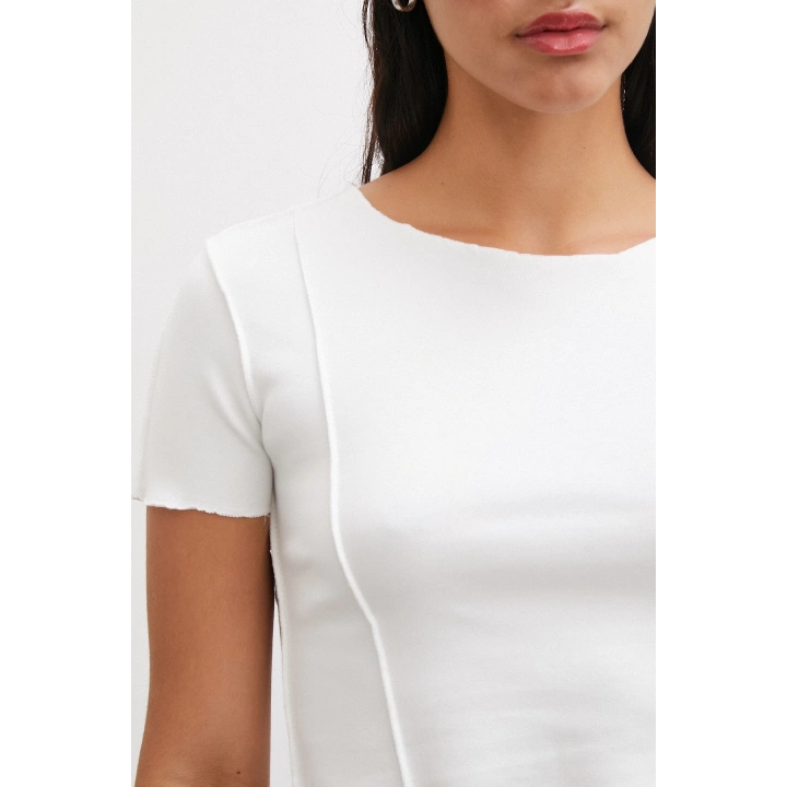 Kısa Kol T-shirt Beyaz