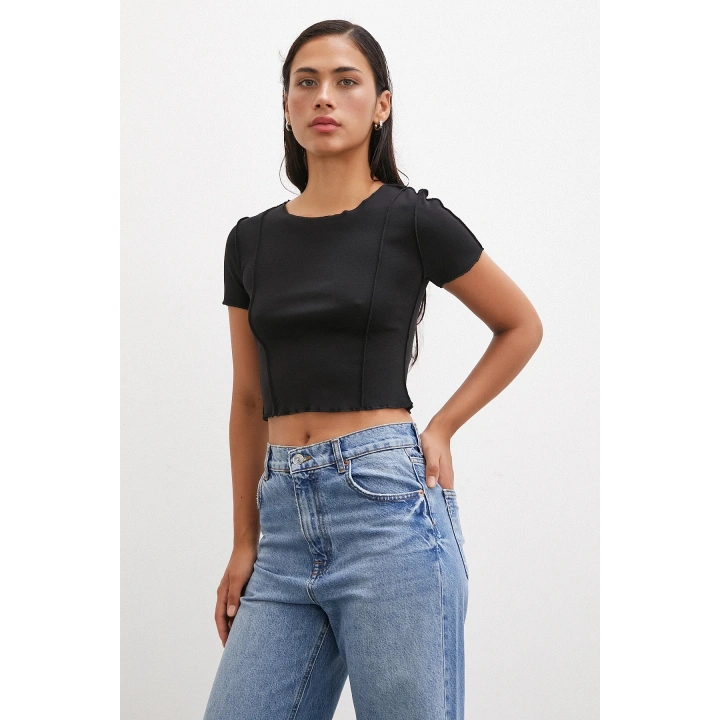 Kısa Kol T-shirt Siyah
