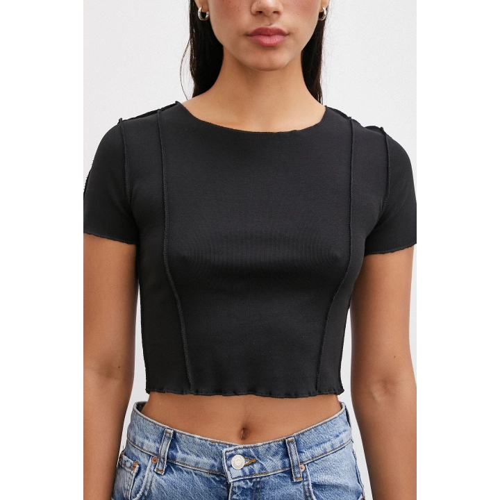 Kısa Kol T-shirt Siyah