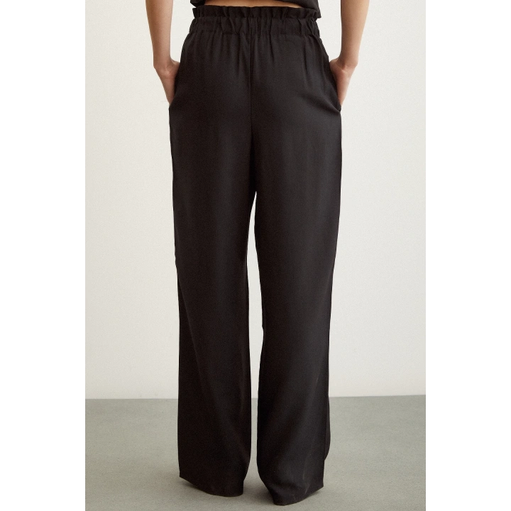 Klasik Boru Paça  Pantolon Siyah