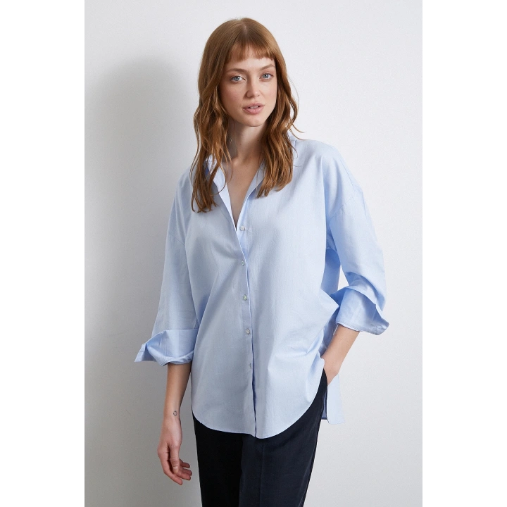Klasik Gömlek Mavi