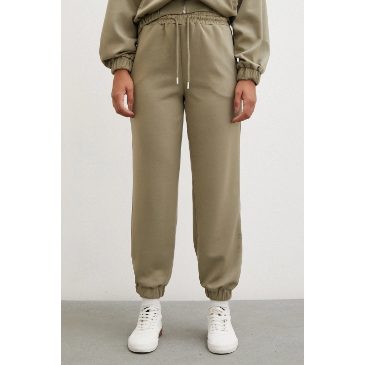 Lastikli Cepli Eşofman Altı Çağla