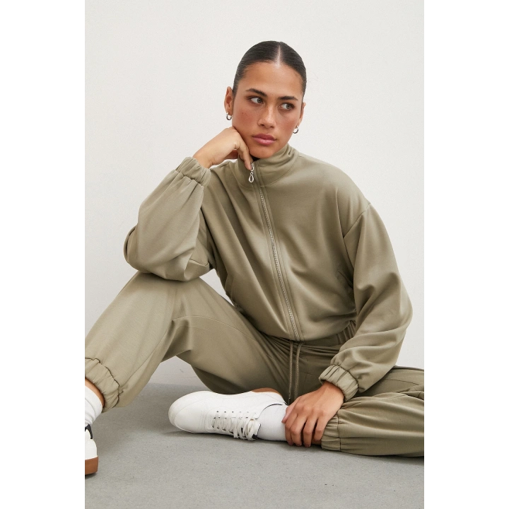 Lastikli Cepli Eşofman Altı Çağla