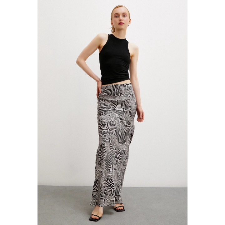 Maxi Boy Verev Etek Krem