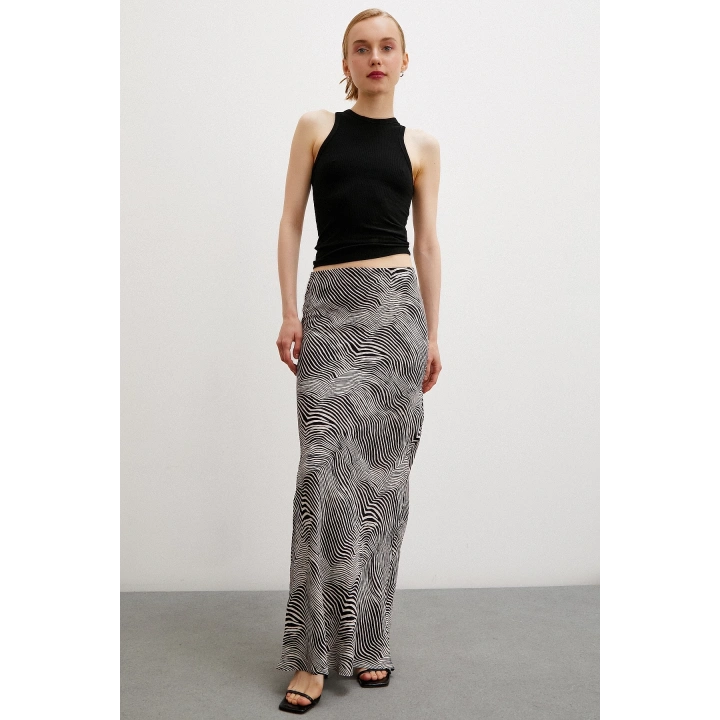 Maxi Boy Verev Etek Krem