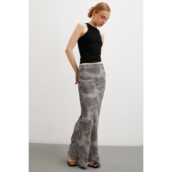 Maxi Boy Verev Etek Krem