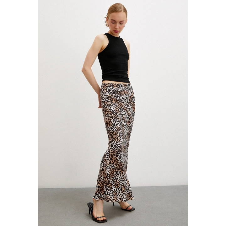 Maxi Boy Verev Etek Siyah