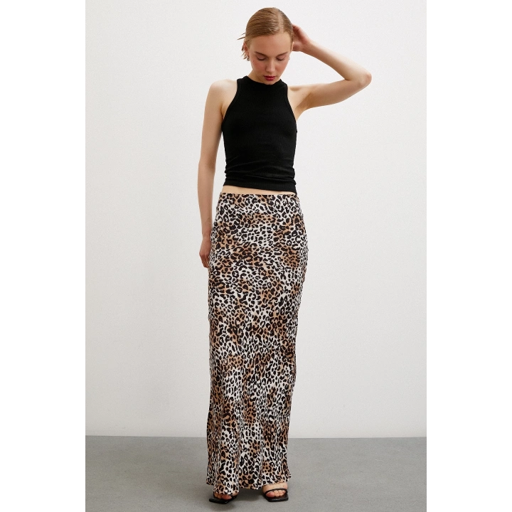 Maxi Boy Verev Etek Siyah