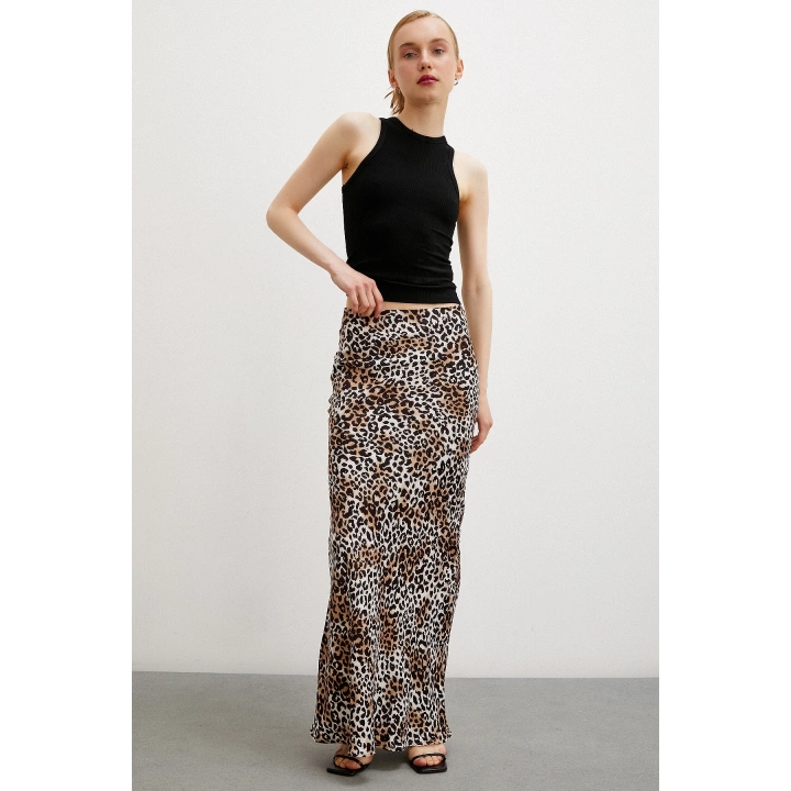 Maxi Boy Verev Etek Siyah