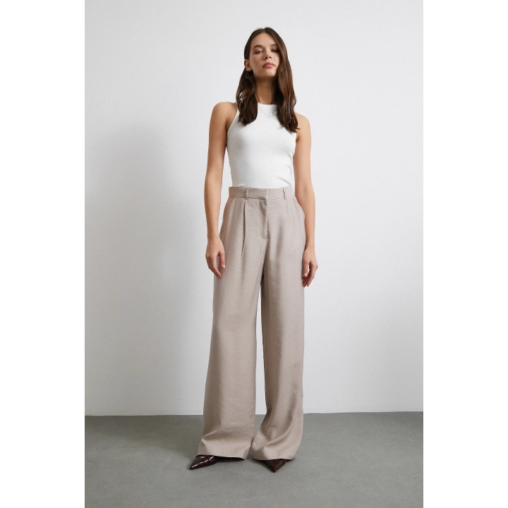 Modal Palazzo Pantolon Bej