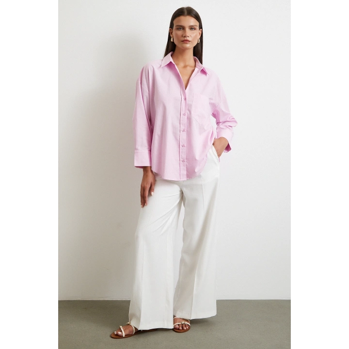 Must Have Poplin Gömlek Pembe