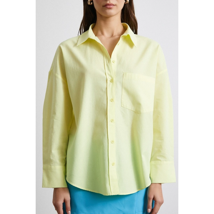 Must Have Poplin Gömlek Sarı