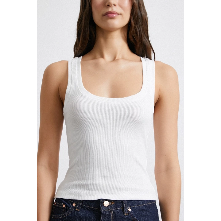 Önü Biyeli Atlet Beyaz