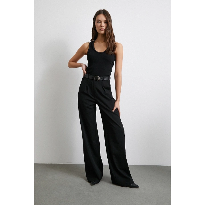 Örgülü Atlet Siyah