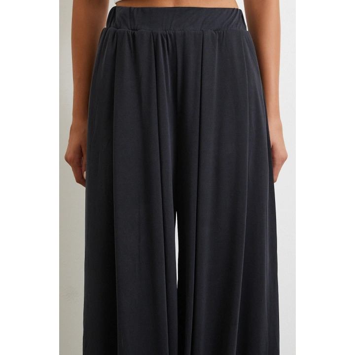 Paça Detaylı Şalvar Pantolon Antirasit