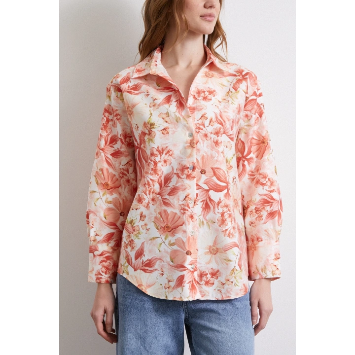 Rüya Desenli Gömlek Pembe