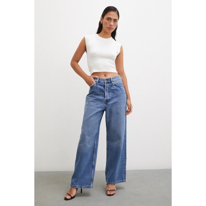 Sıfır Kol T-shirt Beyaz