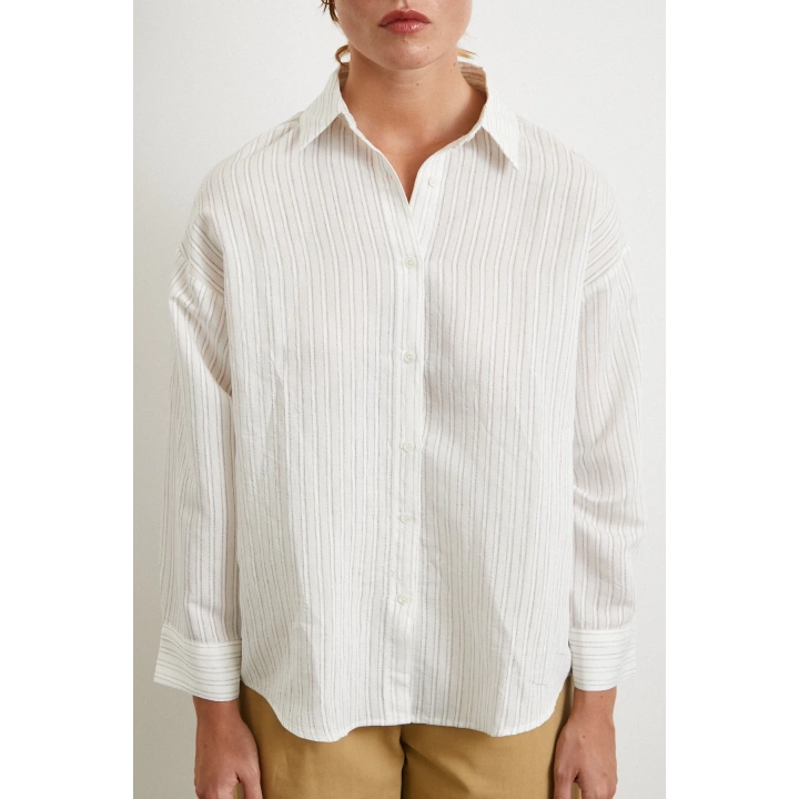 Simetrik Çizgili Gömlek Taş