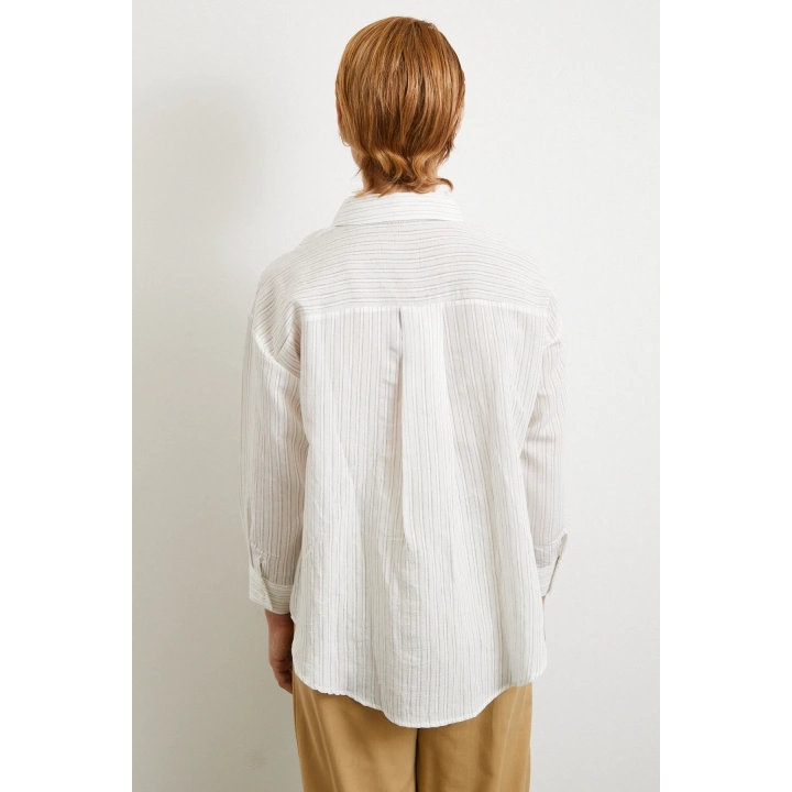 Simetrik Çizgili Gömlek Taş