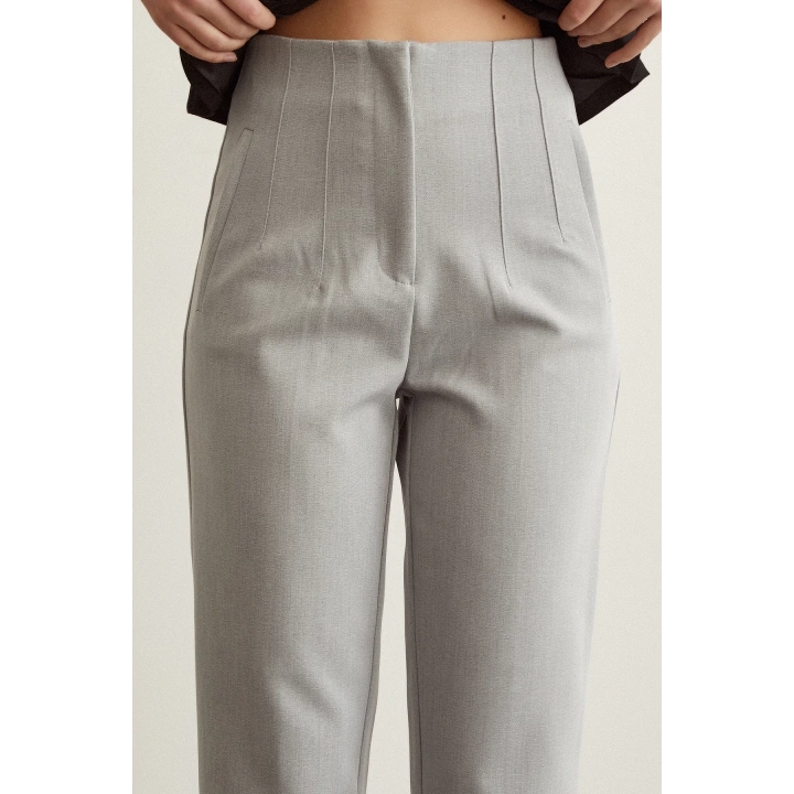 Skinny Kumaş Pantolon Gri