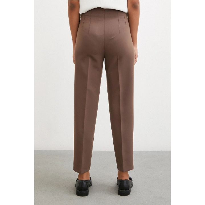 Skinny Kumaş Pantolon Kahve