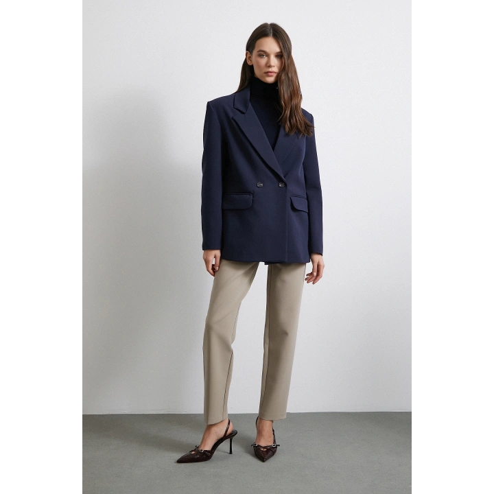 Skinny Kumaş Pantolon Vizon