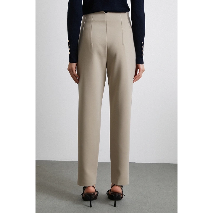 Skinny Kumaş Pantolon Vizon