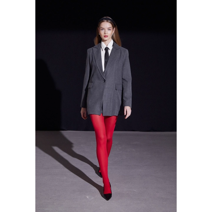 Slim Fit Blazer Ceket Gri