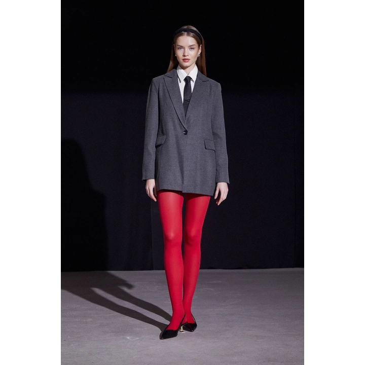 Slim Fit Blazer Ceket Gri